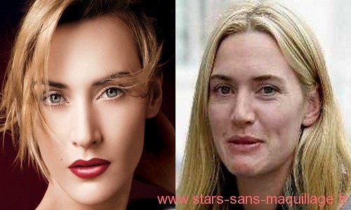 Kate Winslet sans maquillage