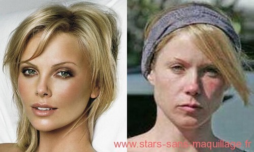 Charlize Theron sans maquillage