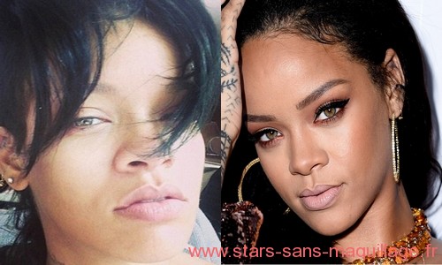 Rihanna selfie sans maquillage